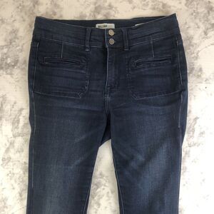 William Rast Flawless Flare JT Dark Blue Wash Denim Boho Jeans ALTERED - Size 28